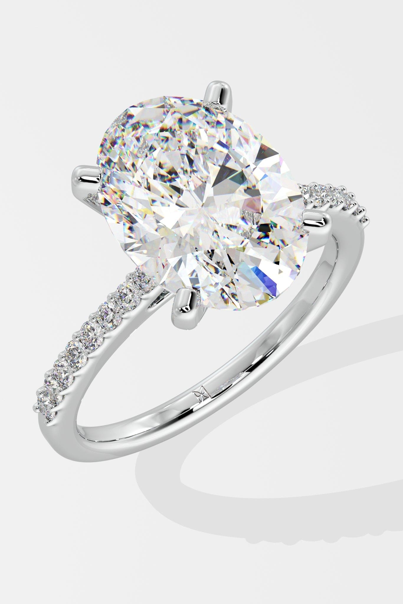 Buy ct Oval Solitaire Lab Grown Ring – House of Quadri