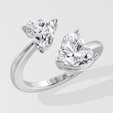 The Moi-et-toi Heart Diamond Ring