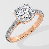 2 ct Dual Prong Solitaire Diamond Ring