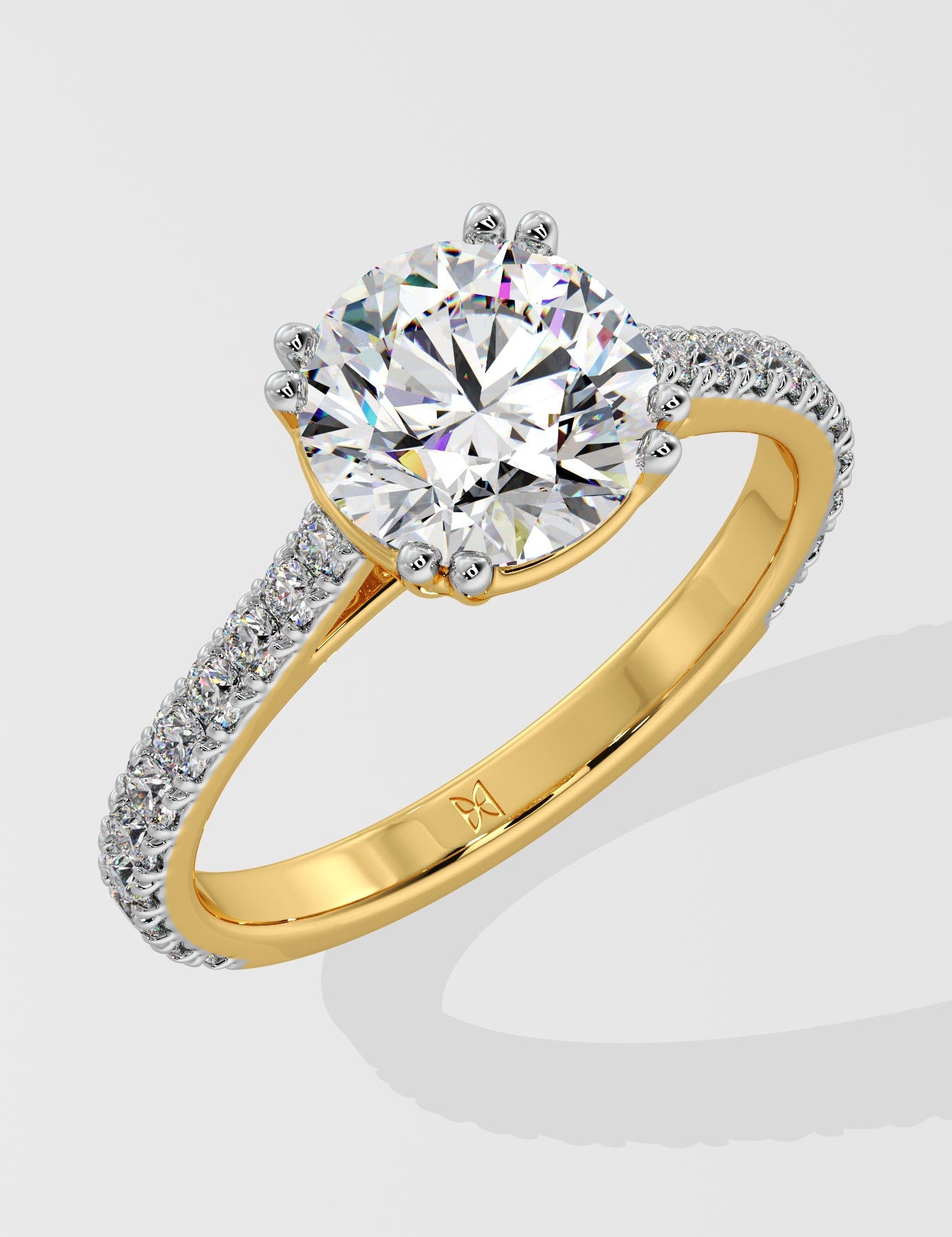 2 ct Dual Prong Solitaire Ring - House Of Quadri