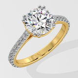 2 ct Dual Prong Solitaire Diamond Ring
