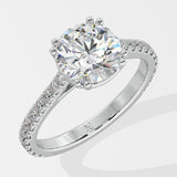 2 ct Dual Prong Solitaire Diamond Ring