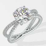 2 ct Crossover Solitaire Ring - House Of Quadri