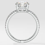2 ct Crossover Solitaire Diamond Ring