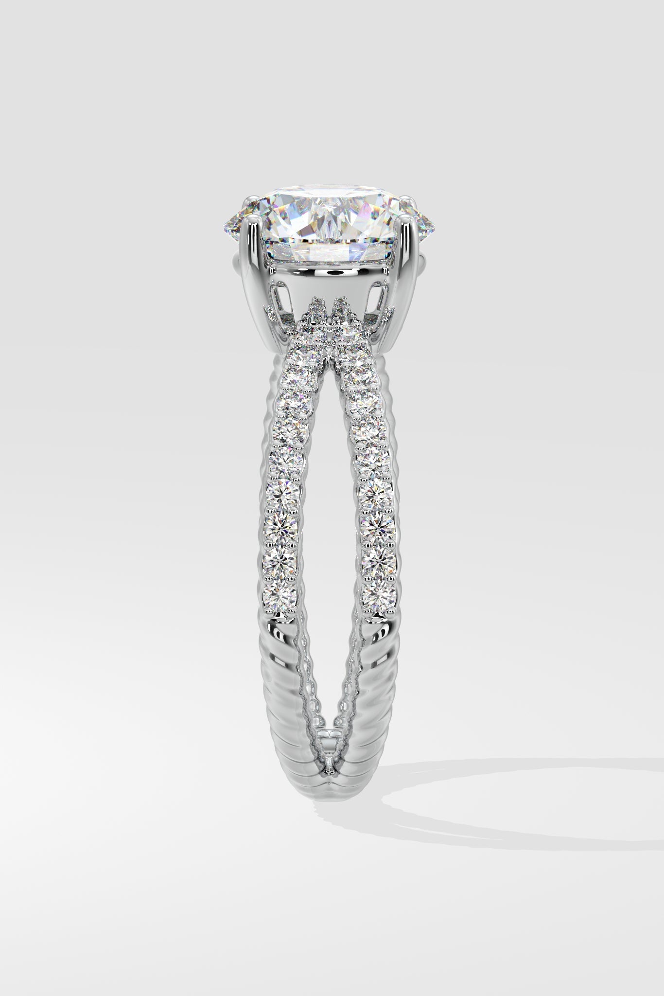 2 ct Crossover Solitaire Ring - House Of Quadri