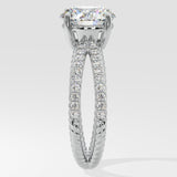 2 ct Crossover Solitaire Diamond Ring
