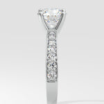 Empowered 1.5 Ct Solitaire Pave Ring - House Of Quadri