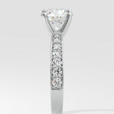 1.5 Ct Solitaire Pave Diamond Ring