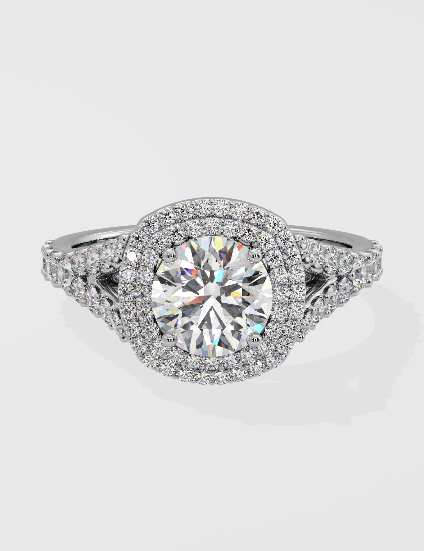 Stellar Double Cushion Halo Ring - House Of Quadri