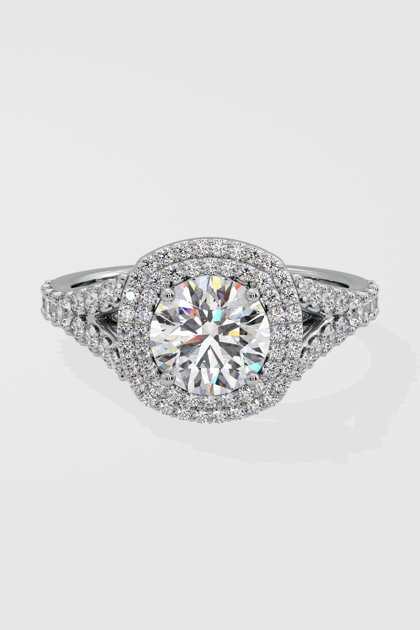 Stellar Double Cushion Halo Ring - House Of Quadri