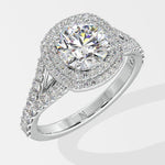 Stellar Double Cushion Halo Ring - House Of Quadri