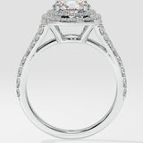 Stellar Double Cushion Halo Ring - House Of Quadri