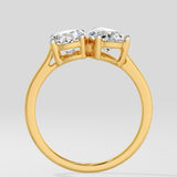 Oval & Pear Toi-et-Moi Diamond Ring