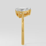 Oval & Pear Toi-et-Moi Diamond Ring
