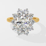 3 ct Sunburst Oval Ring - House Of Quadri