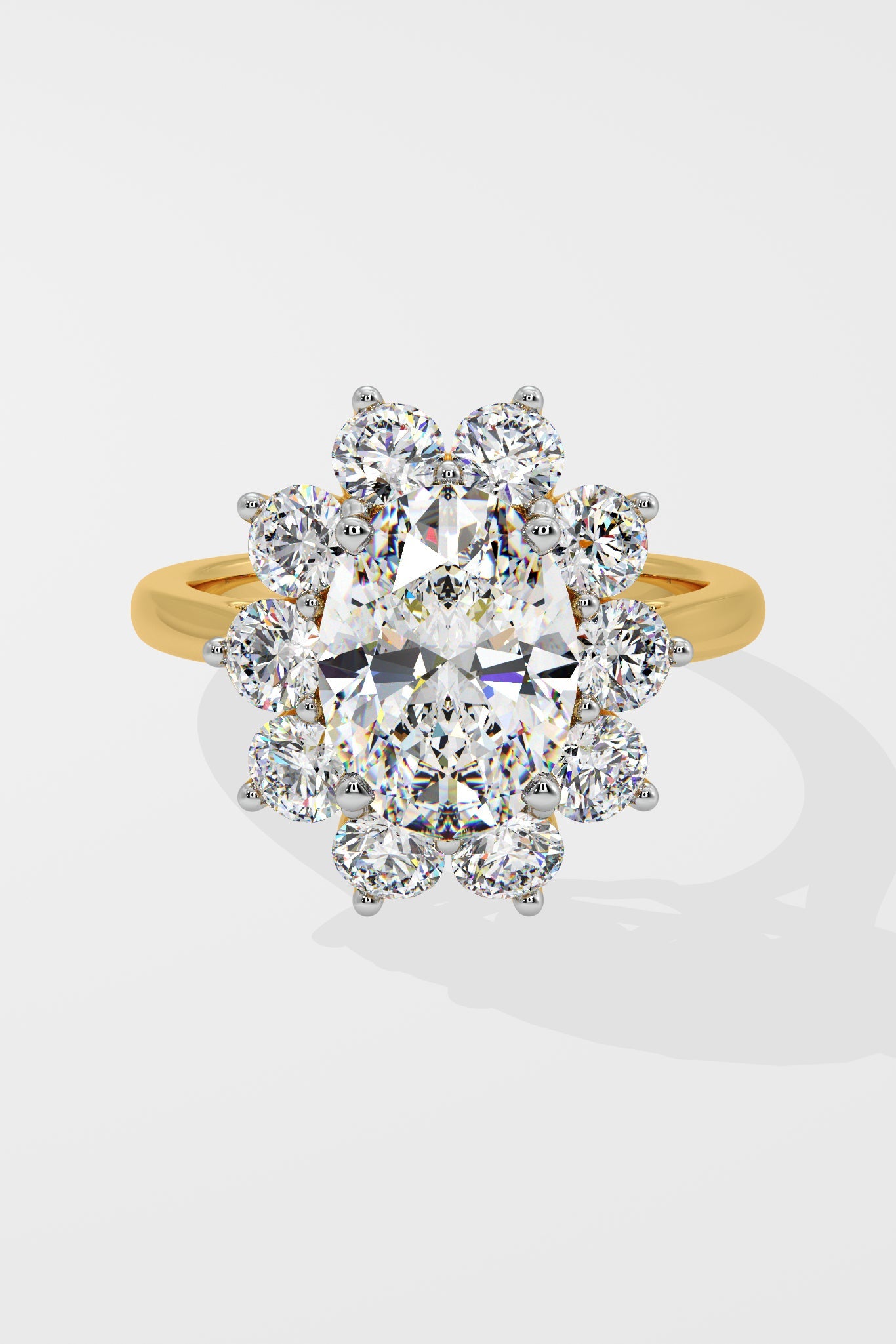 3 ct Sunburst Oval Ring - House Of Quadri
