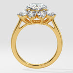 3 ct Sunburst Oval Ring - House Of Quadri
