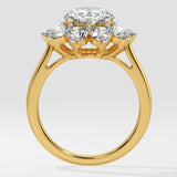 3 ct Sunburst Oval Ring - House Of Quadri