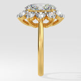 3 ct Sunburst Oval Ring - House Of Quadri