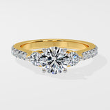 2 Ct Trinity Solitaire Diamond Ring