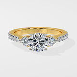 2 Ct Trinity Solitaire Diamond Ring