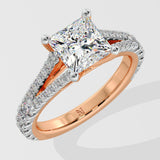 1.5 ct Princess Solitaire Diamond Ring