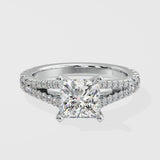 1.5 ct Princess Solitaire Diamond Ring