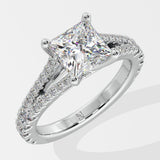 1.5 ct Princess Solitaire Diamond Ring