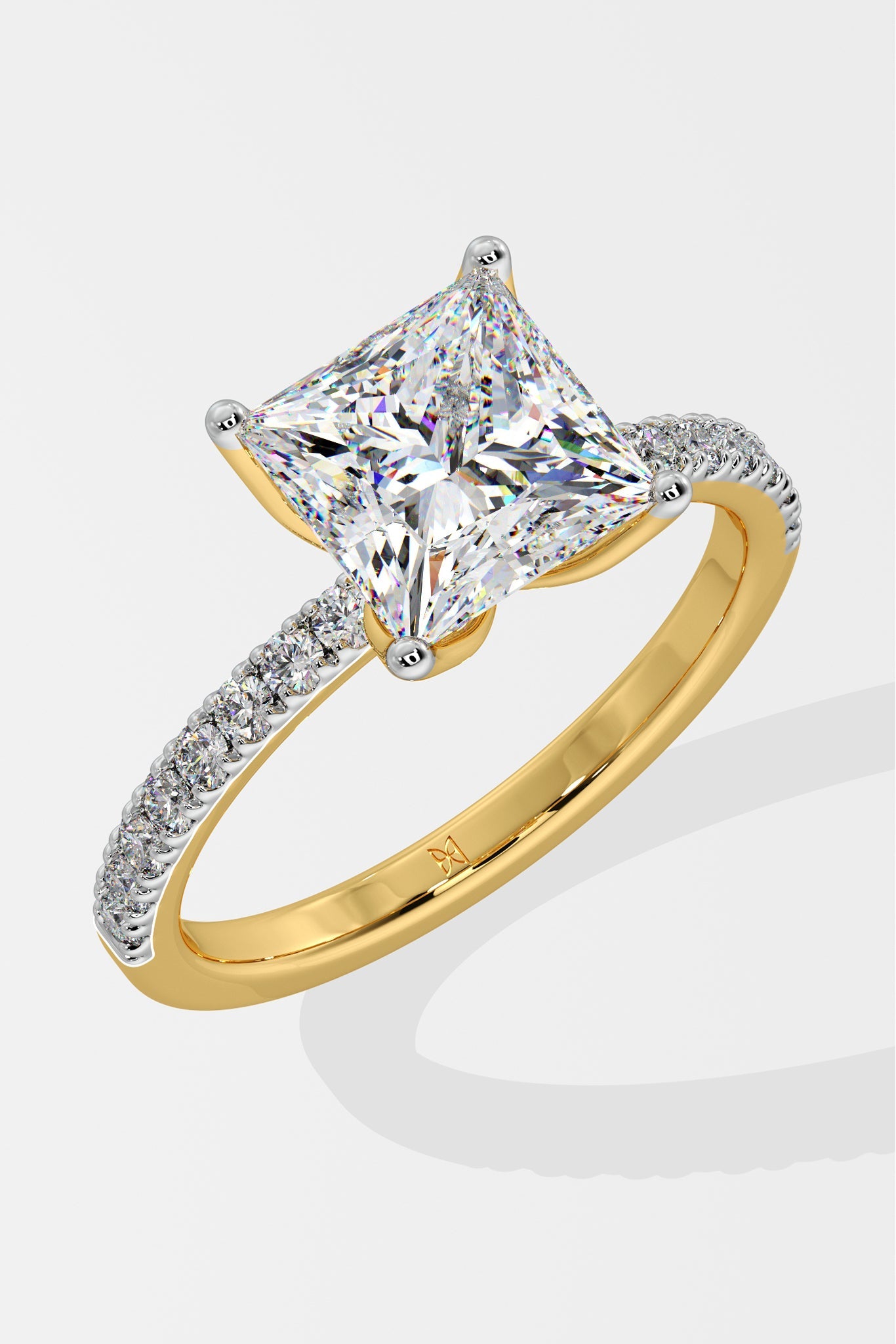 3 ct Princess Solitaire Ring - House Of Quadri