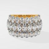 Marquise & Oval Trifecta Diamond Band