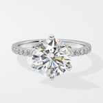 3 ct Solitaire Crown Ring - House Of Quadri
