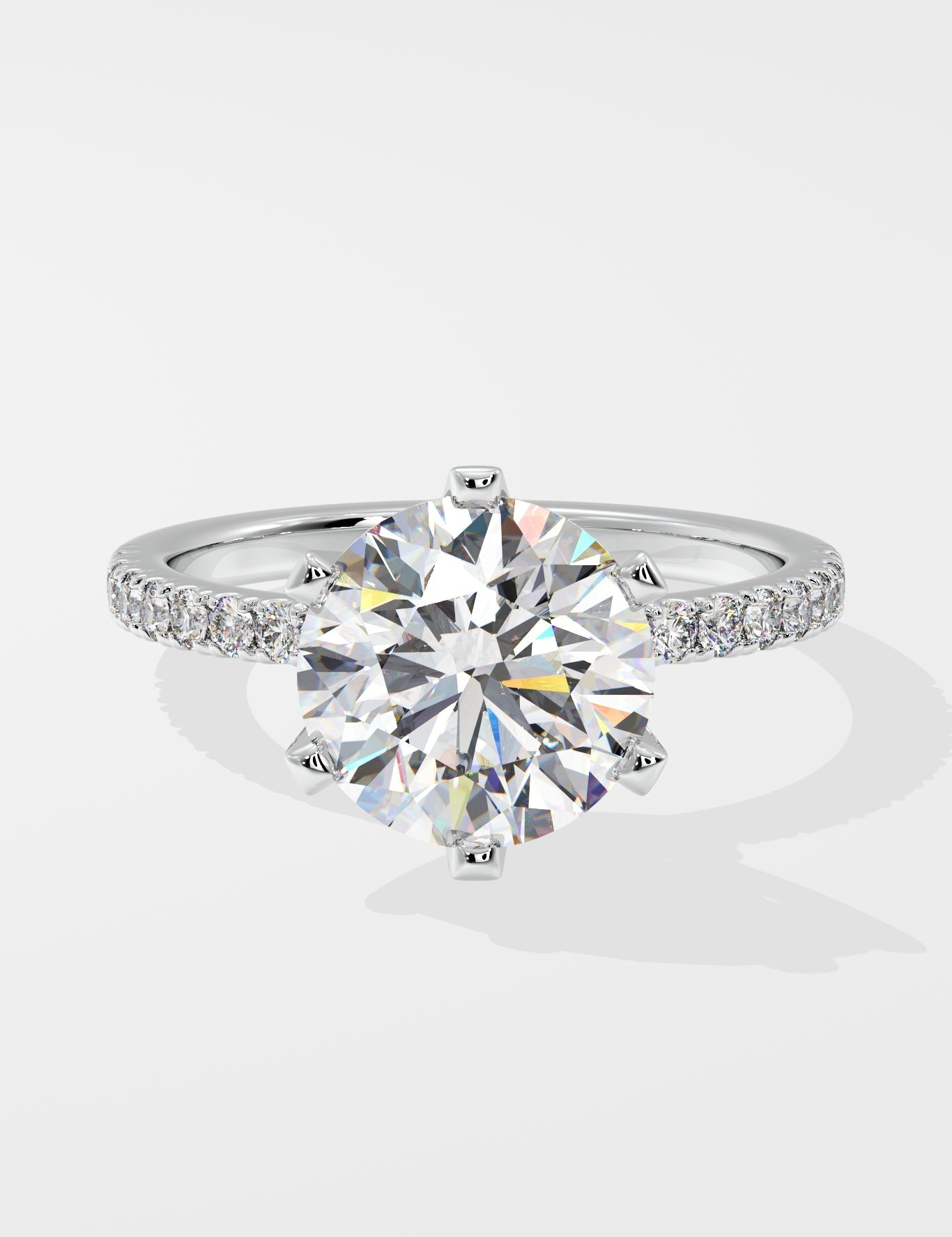 3 ct Solitaire Crown Ring - House Of Quadri
