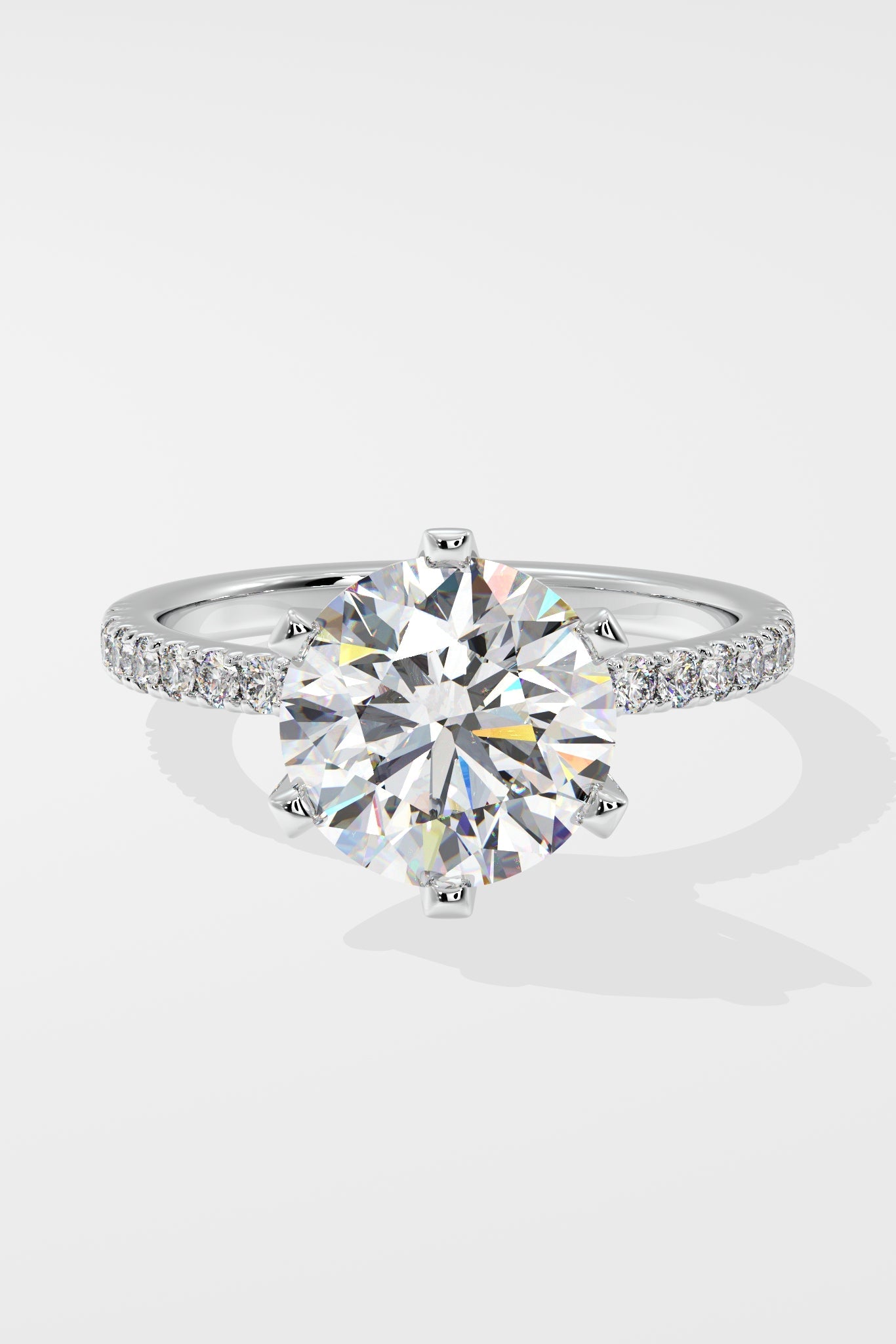 3 ct Solitaire Crown Ring - House Of Quadri