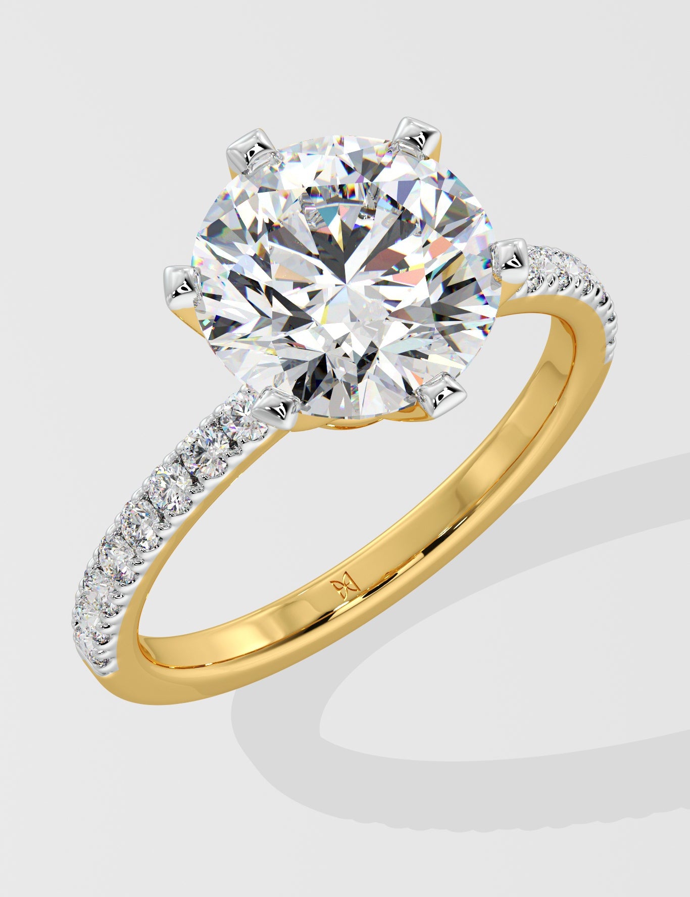 3 ct Solitaire Crown Ring - House Of Quadri