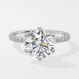 3 ct Solitaire Crown Ring