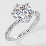 3 ct Solitaire Crown Ring - House Of Quadri
