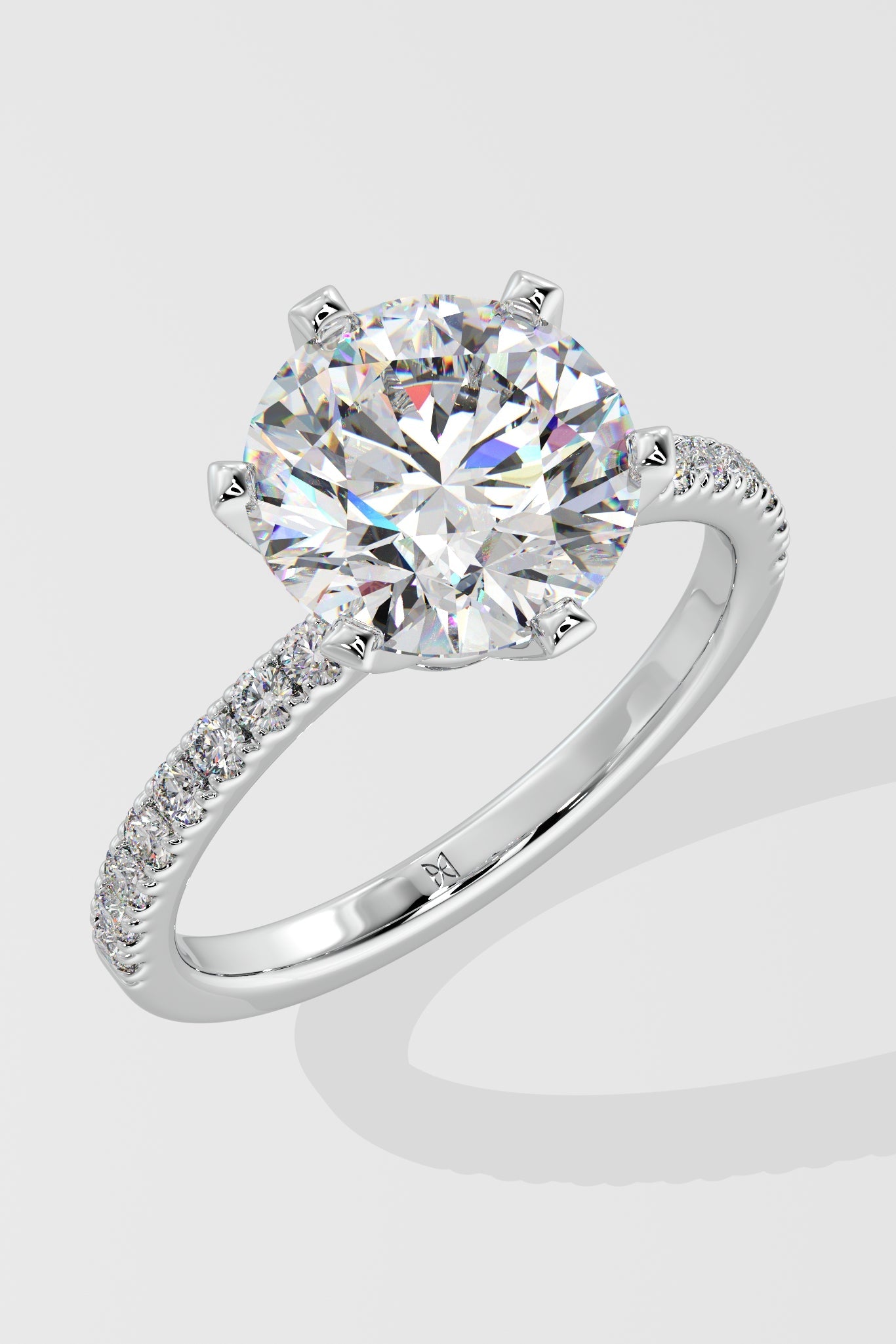 3 ct Solitaire Crown Ring - House Of Quadri