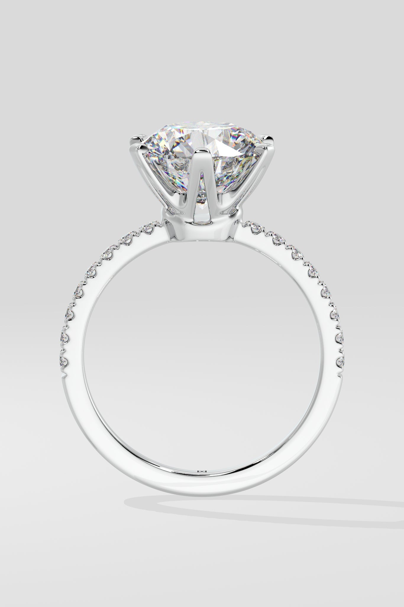 3 ct Solitaire Crown Ring - House Of Quadri