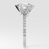 3 ct Solitaire Crown Ring - House Of Quadri