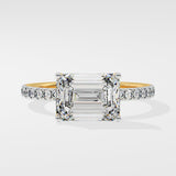 2 ct East-West Emerald Ring - House Of Quadri