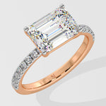 2 ct East-West Emerald Ring - House Of Quadri