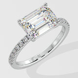 2 ct East-West Emerald Ring - House Of Quadri