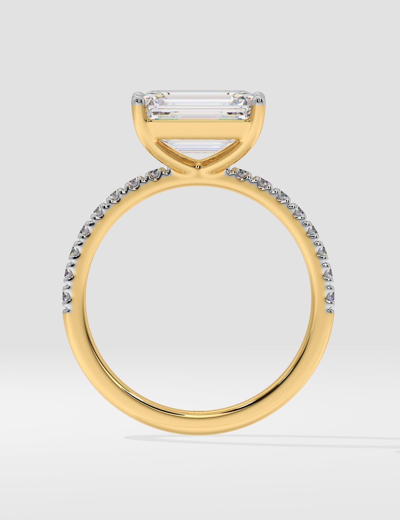 2 ct East-West Emerald Ring - House Of Quadri