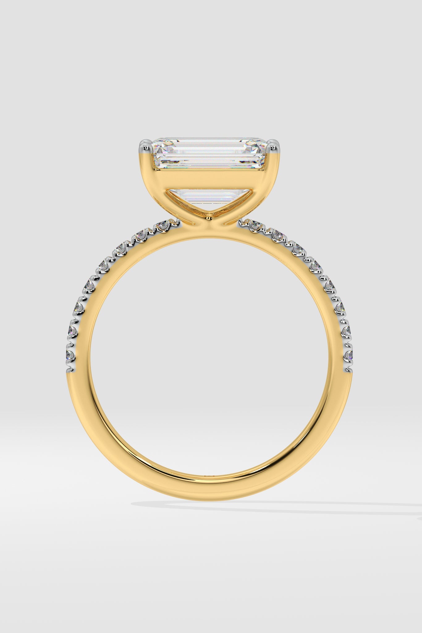 2 ct East-West Emerald Ring - House Of Quadri