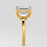 4 Ct Emerald Trapezoid Ring