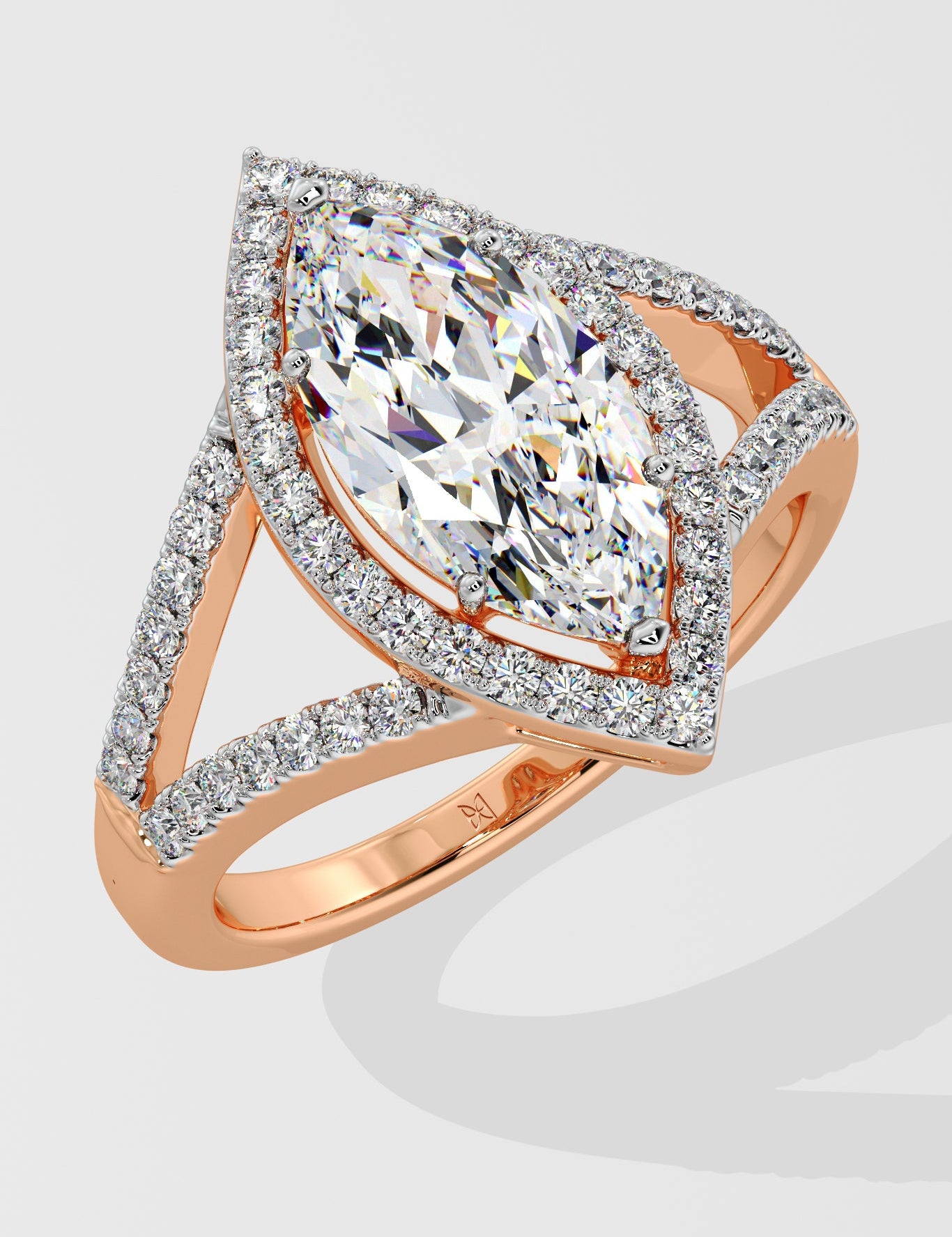 2 ct Marquise Halo Ring - House Of Quadri