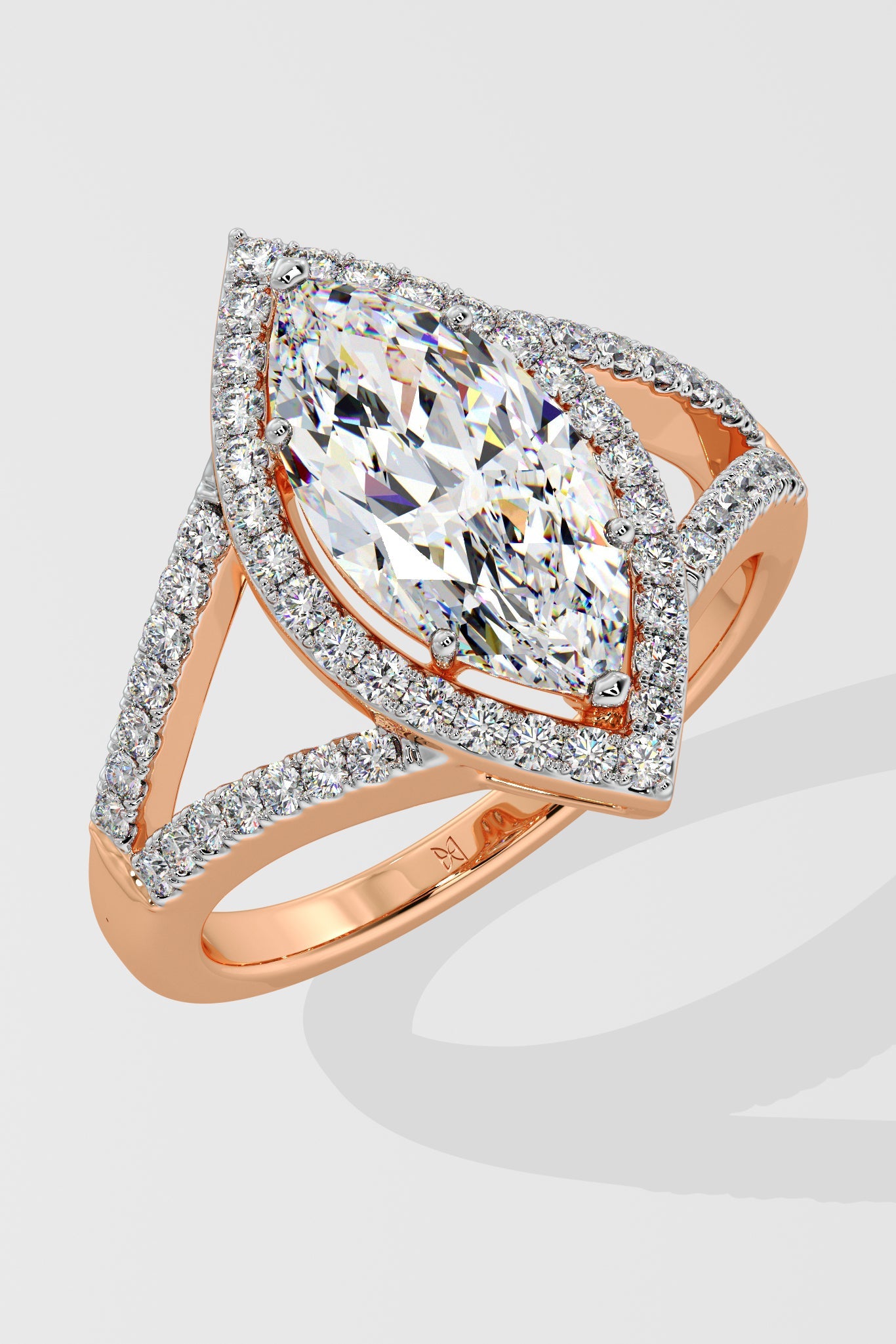 2 ct Marquise Halo Ring - House Of Quadri