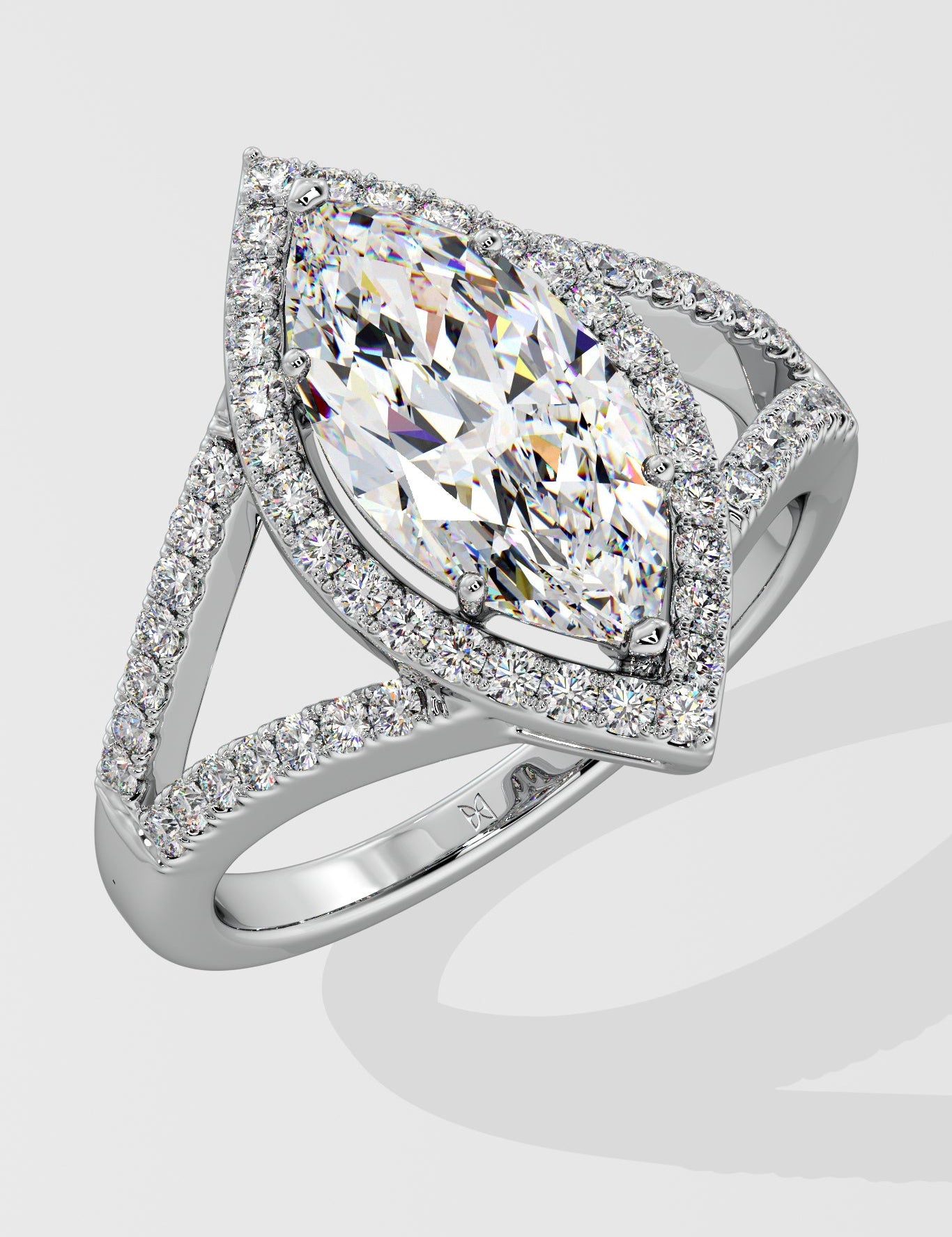 2 ct Marquise Halo Ring - House Of Quadri