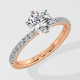 1.5 ct Crown Solitaire Diamond Ring