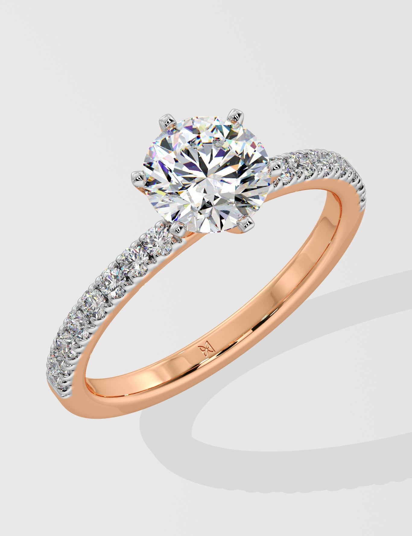 1.5 ct Crown Solitaire Diamond Ring